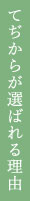 てぢからが選ばれる理由